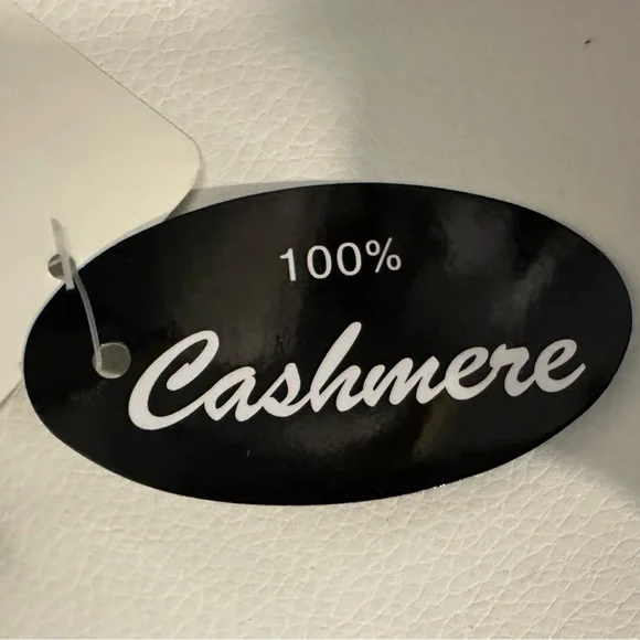 NEW Women’s Portolano cashmere slouch beanie hat grey - Picture 9 of 10